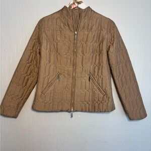 Anne Carson Brown Quilted Puffer Jacket